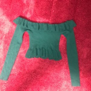 Long sleeve crop top